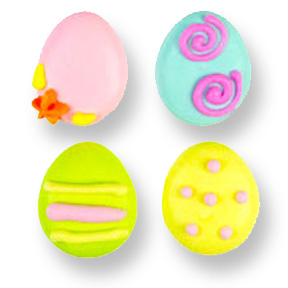 Tiny Stylized Easter Eggs ~ 1/2"