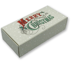 1 lb Merry Christmas 2-Layer Box ~ 25 Count