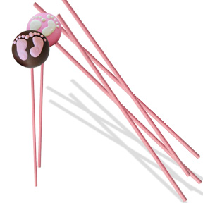 8 x 5/32 ~ Pink Sucker Sticks ~ 1,000 pcs