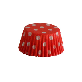 Red Mini Cup with White Polka Dots ~ 500 Count