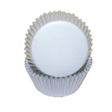 White Foil 5A Cup (Silver Pearl) ~ 1-1/4 x 3/4