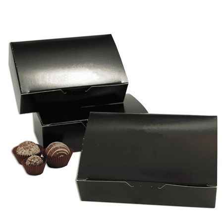 Black 1-1/2 lb Candy Box ~ 25 Count