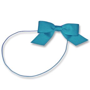 Turquoise 3-1/4" Grosgrain Bow on Matching Loop