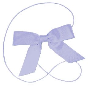 Light Orchid 4" Grosgrain Bow on Matching Loop
