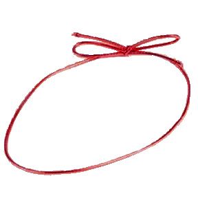 Red 18" Stretch Loops ~ 50 Count