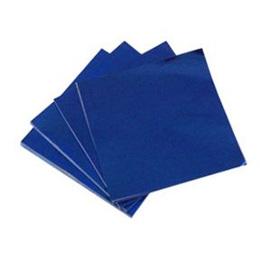 4" Dark Blue Foil Squares ~ 500 Count