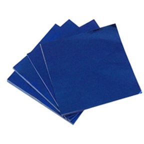 5" Dark Blue Foil Squares ~ 500 Count