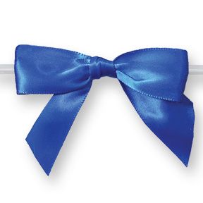 Large Royal Blue Bow on Twistie ~ 100 Count