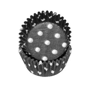 Black Mini Cup with White Polka Dots ~ 500 Count