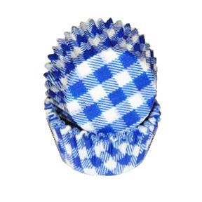 Blue Gingham Print Mini Cup ~ 500 Count
