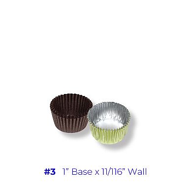 #3 Candy Cup ~ 1" Base x 11/16" Wall