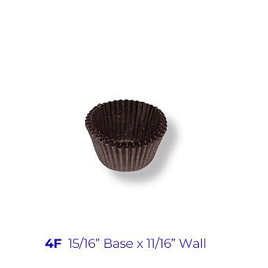 4F Candy Cup ~ 15/16" Base x 11/16" Wall
