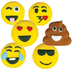 Emoji Faces ~ 1-1/8"