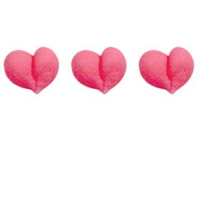 Tiny Pink Hearts ~ 1/2"