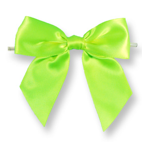 Extra Large Lime Green Bow on Twistie ~ 50 Count