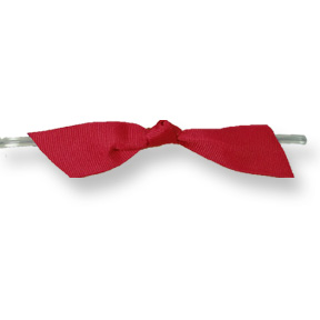 Red Twisted Grosgrain Ribbon ~ 4" Bow