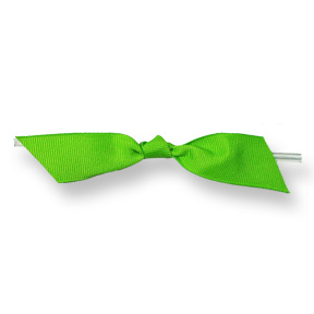 Lime Green Twisted Grosgrain Ribbon ~ 4" Bow