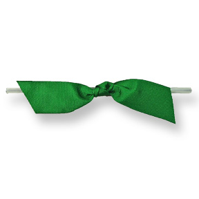 Emerald Twisted Grosgrain Ribbon ~ 4" Bow