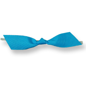 Turquoise Twisted Grosgrain Ribbon ~ 4" Bow