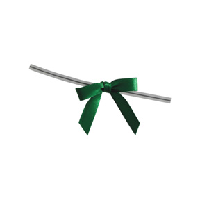 Small Emerald Bow on Twistie ~ 250 Count