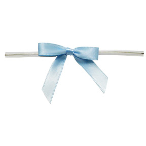 Small Light Blue Bow on Twistie ~ 250 Count