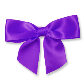 Purple Self Adhesive Bow ~ 100 Count