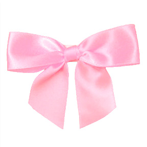 Pink Self Adhesive Bow ~ 100 Count