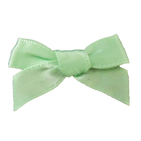 3/8" Green Satin Ribbon Bows ~ 1-3/4" Head