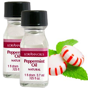 Peppermint LorAnn Natural Oil ~ 1 Dram Twin Pack