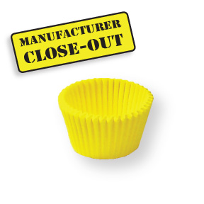 Yellow Greaseproof 1-1/2" x 1-3/16" Cup ~ 21,000 Count