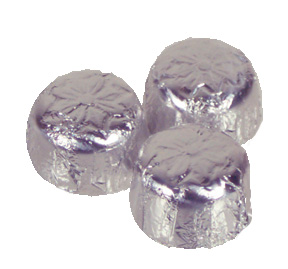 Foil Crouquetts ~ Silver (Dark Chocolate) ~ 10lbs