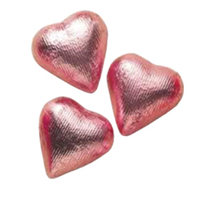 Pink Foil Hearts ~ Dark Chocolate ~ 10lbs