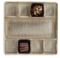 Gold 9 Cavity 8 oz Square Tray ~ 500 Count