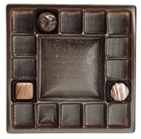 Brown 17 Cavity 16 oz Square Tray ~ 500 Count