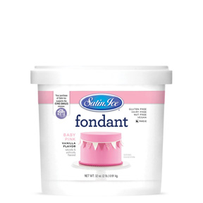 Satin Ice Baby Pink Vanilla Fondant ~ 2 lb