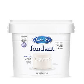 Satin Ice White Vanilla Fondant ~ 5 lb