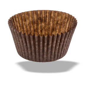 Brown Greaseproof Cup ~ 2" x 1-1/4"