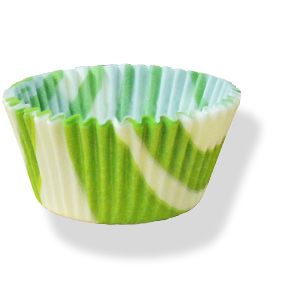Lime Green/White Zebra Print Standard Cup ~ 500 Count