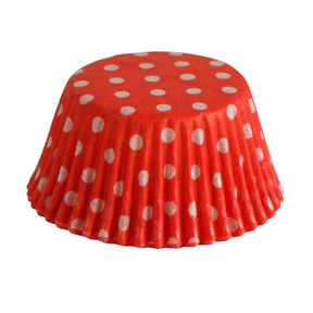 Red Cup with White Polka Dots ~ 2" x 1-1/4" ~ 500 Count