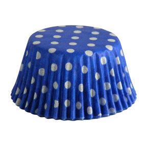 Blue Cup with White Polka Dots ~ 2" x 1-1/4" ~ 500 Count