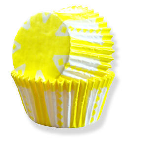 Yellow Carnival Print Standard Cup ~ 500 Count