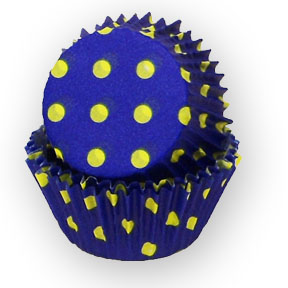 Blue Standard Cup with Yellow Polka Dots ~ 500 Count