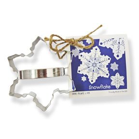 Snowflake Cutter 4-1/2" with Recipe & Instructions ~ 6 Count
