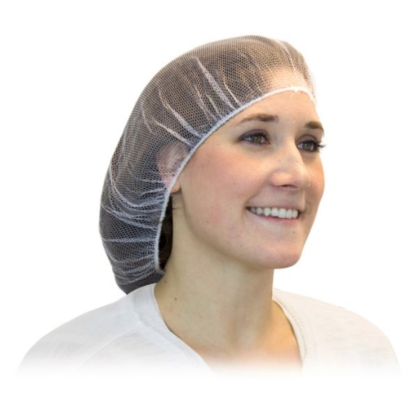 White Web One-Size Hairnet ~ 100 Count