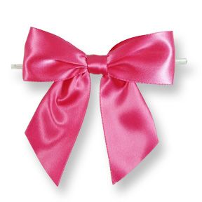 Extra Large Fuchsia Bow on Twistie ~ 50 Count