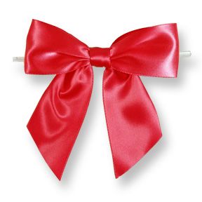 Extra Large Red Bow on Twistie ~ 50 Count