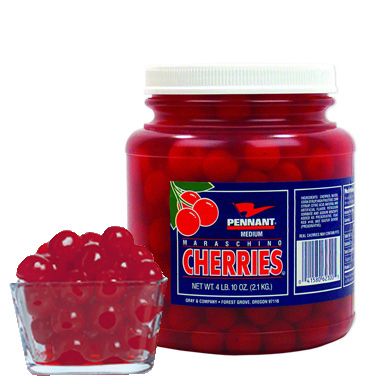 Maraschino Cherries 18/20 ~ No Stem ~ 1/2 Gallon