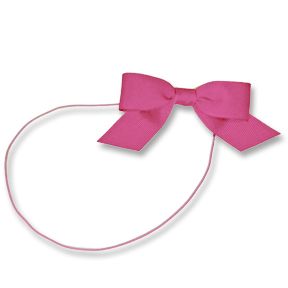 Hot Pink 3-1/4" Grosgrain Bow on Matching Loop
