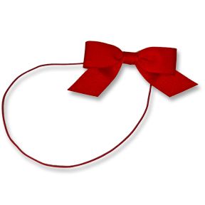Red 3-1/4" Grosgrain Bow on Matching Loop