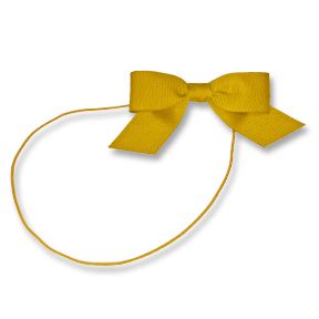 Gold 3-1/4" Grosgrain Bow on Matching Loop